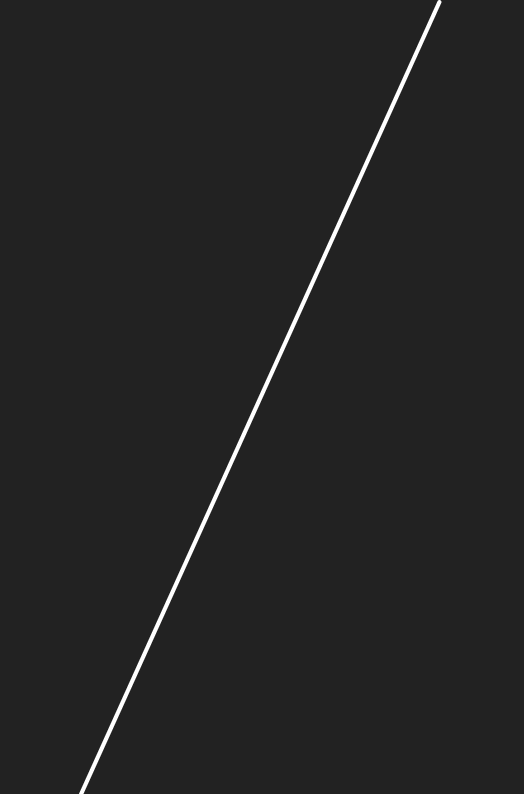 Diagonal white line on a dark gray background