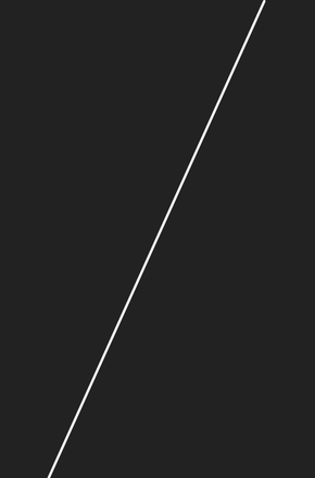 Diagonal white line on a dark gray background
