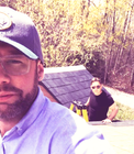 Ryan White  in the foreground with Build It Bros contractor standing behind him.