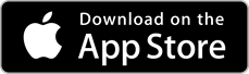 Apple App Store download badge with white Apple logo on a black background