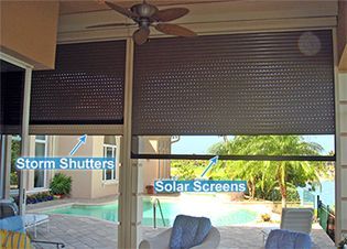 Exterior Screens And Hurricane Shutters — Naples, FL — Storm Shutters & Shades