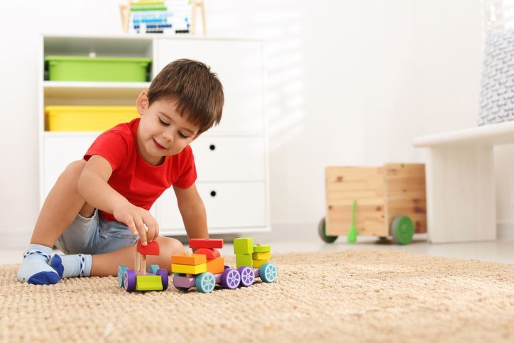 two year old playing