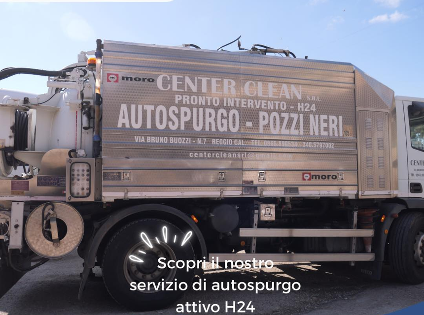 camion autospurgo center clean reggio calabria