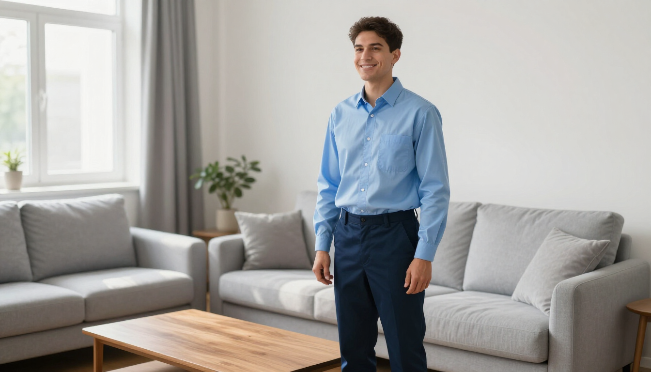 A friendly professional cleaner