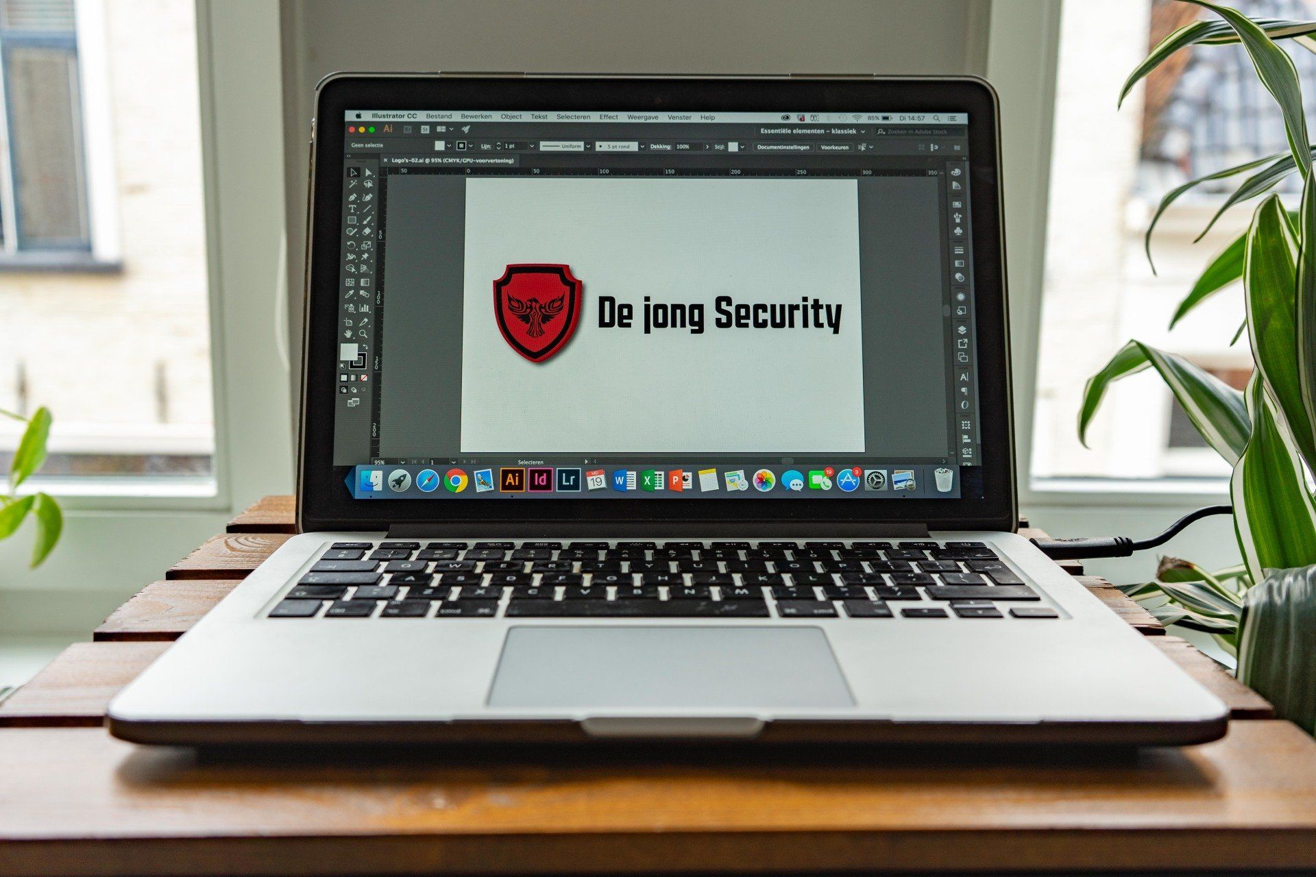 Logo ontwerp voor De Jong Security