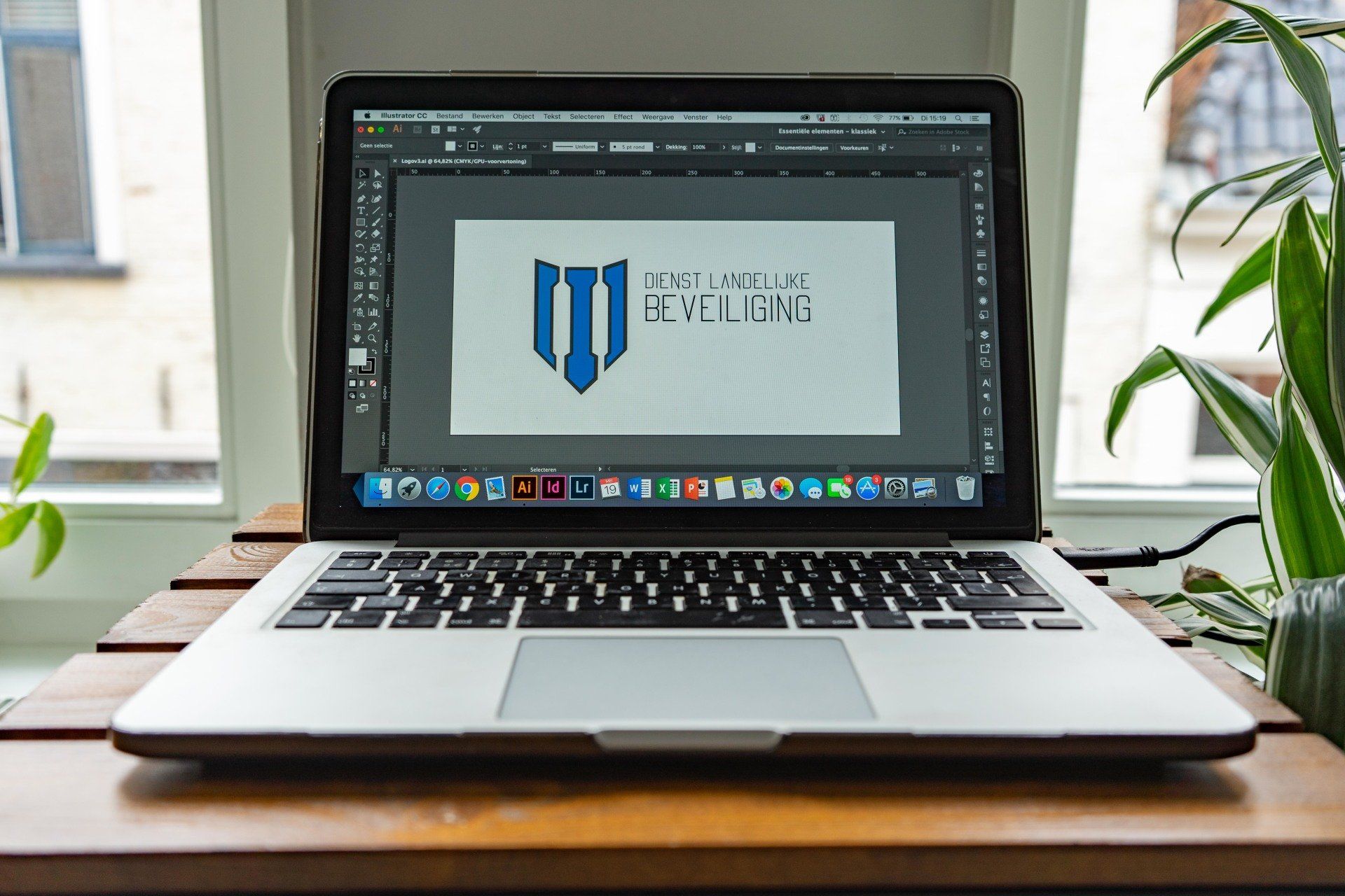 Logo ontwerp voor Dienst Landelijke Beveiliging