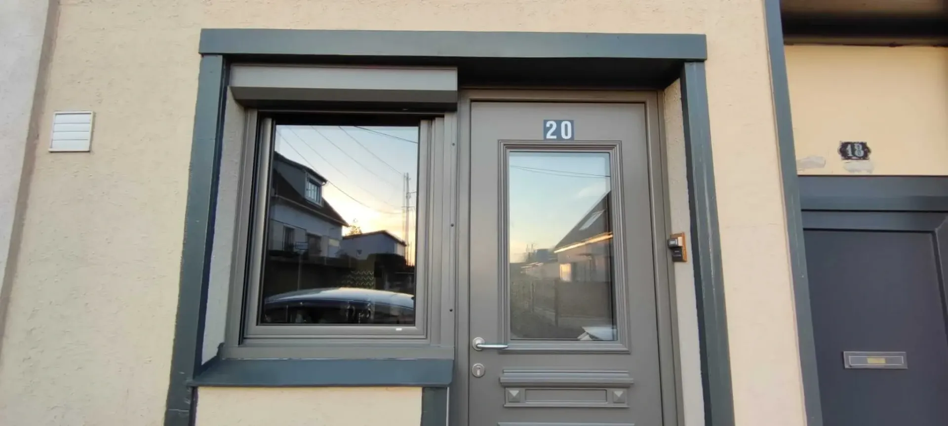 La porte d'entrée d'une maison au Havre