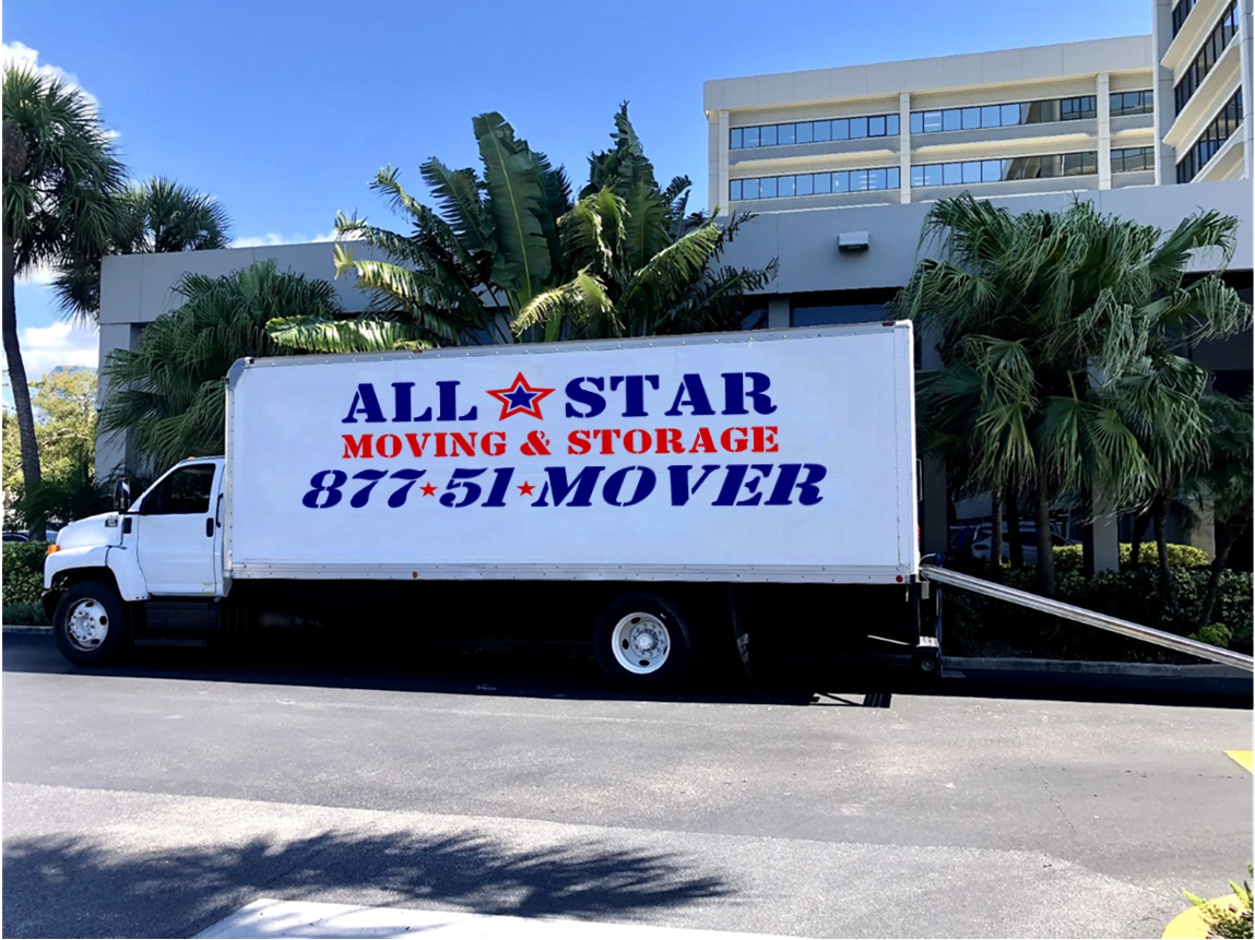 Pictures of All Star moving company in Pinellas County FL. Local moving, long distance, residential moving.