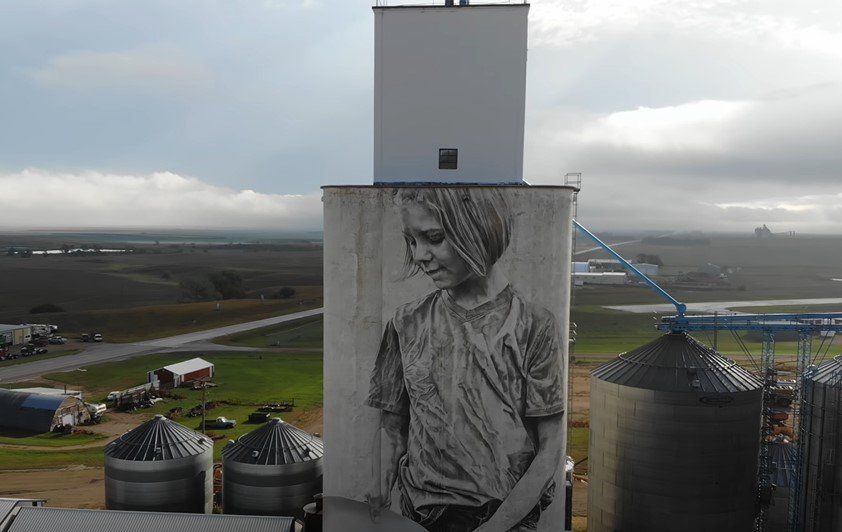 Faulkton South Dakota Silo Art