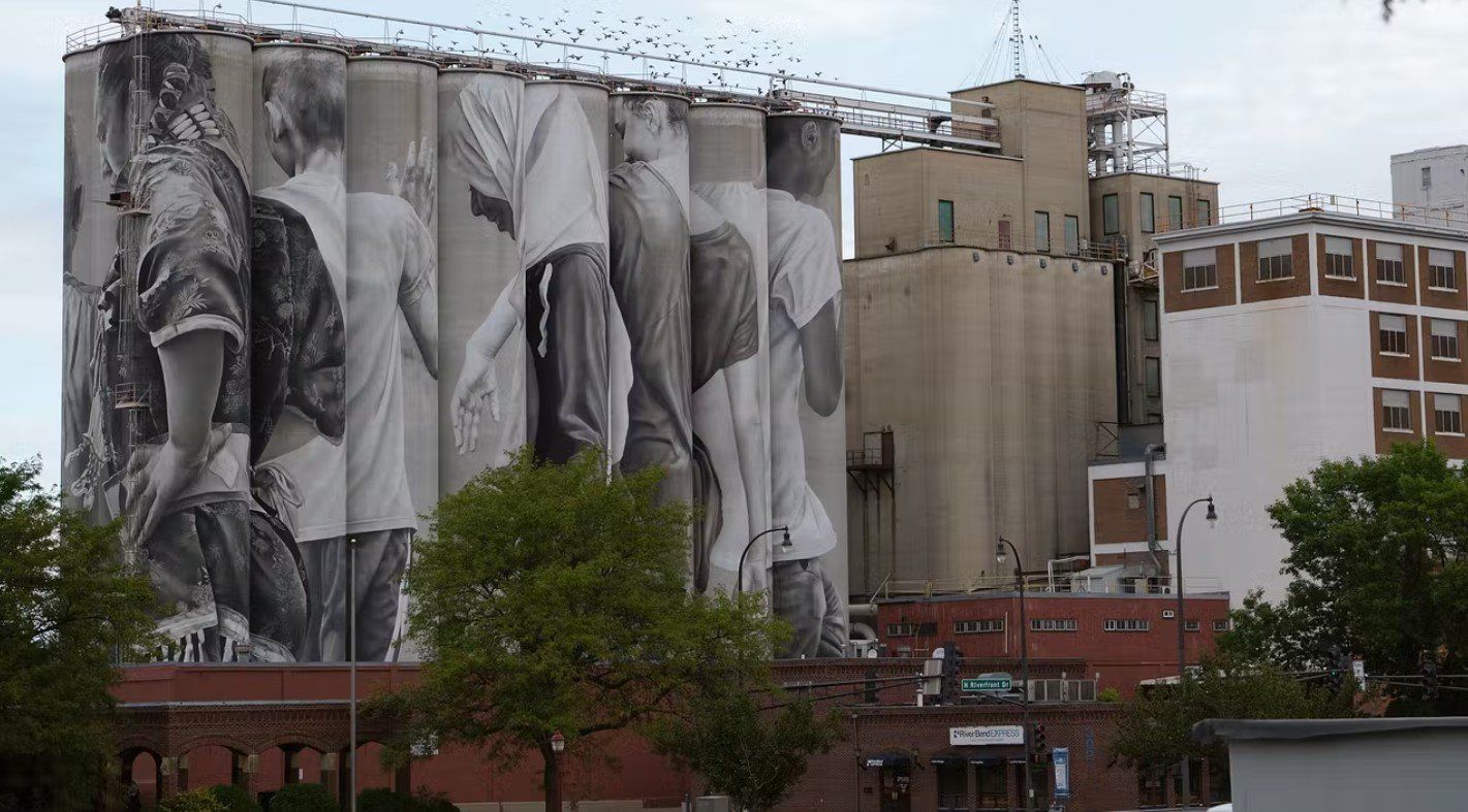 Mankato, Minnesota Silo Art