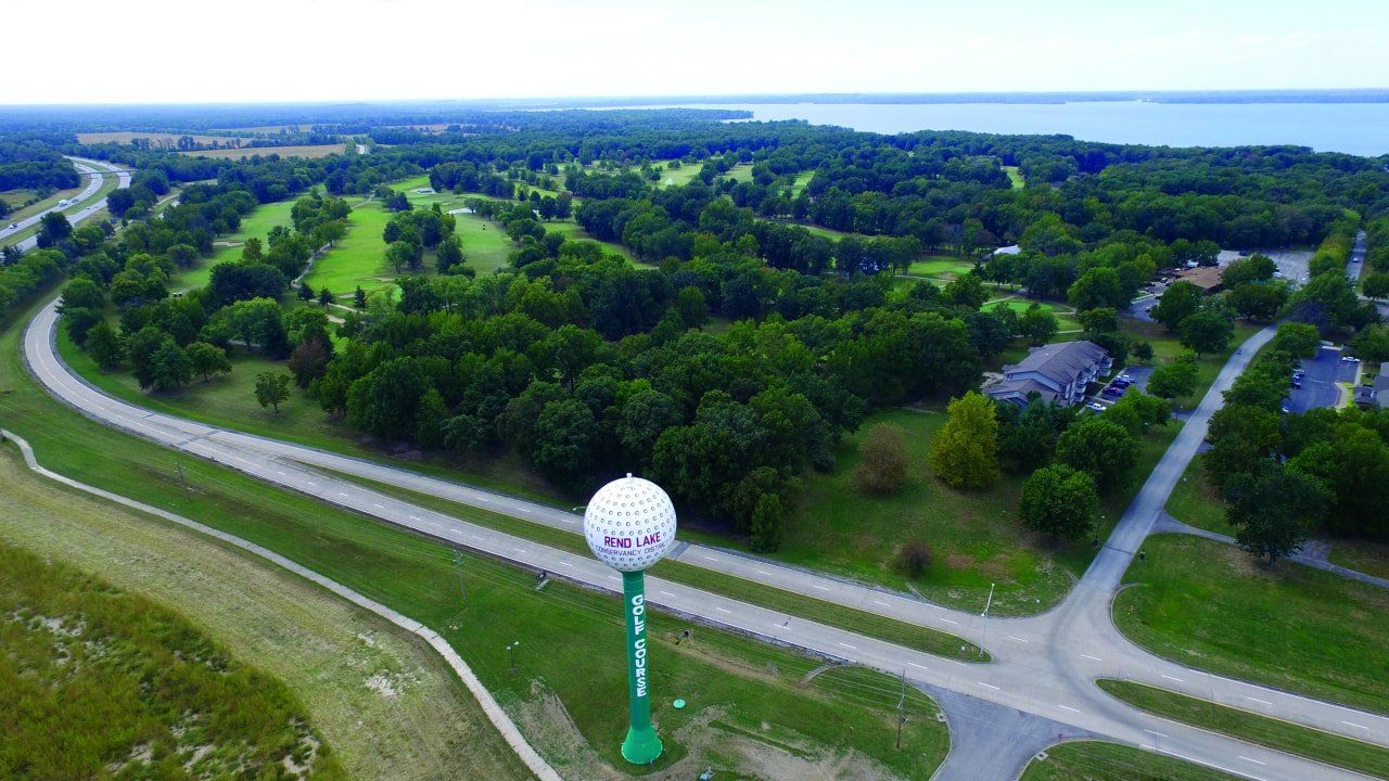 Rend Lake Illinois Water Tank Art