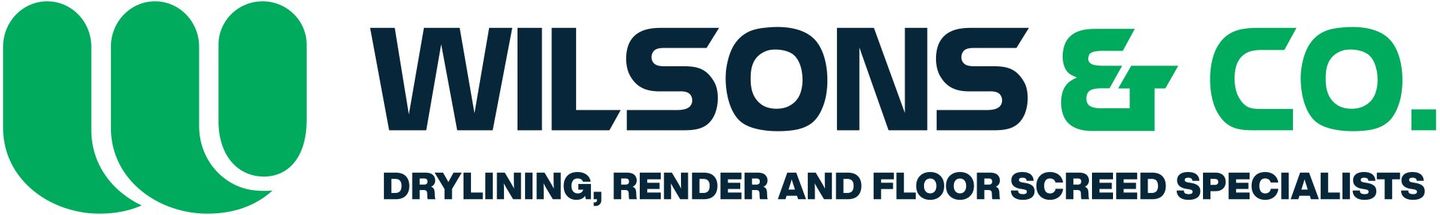 Wilsons & co. Drylining, Render and Floor Screed Specialists Logo