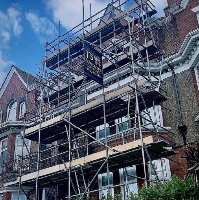 town house with scaffold 2