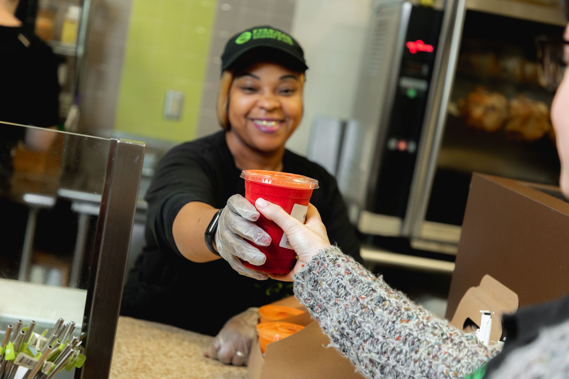 Friendly Employee at Local Café