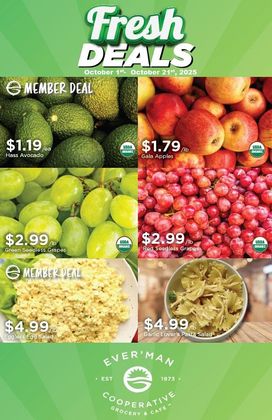 Fresh Deals Flyer Featuring Fruit, Vegetables, and Desserts