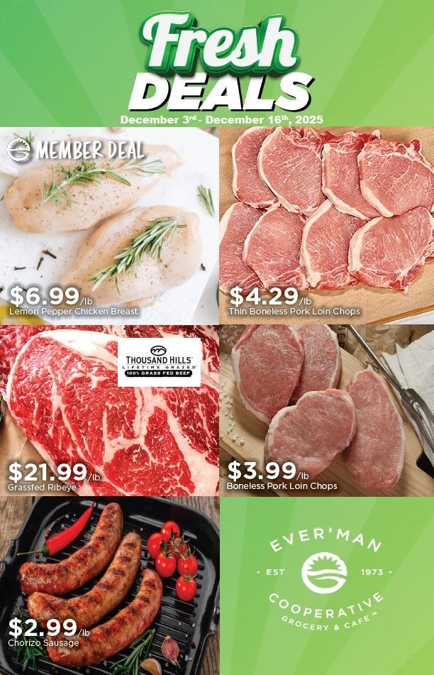 Fresh Deals Flyer Featuring Meat Products