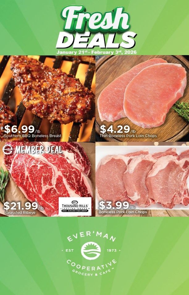 Fresh Deals Flyer Featuring Meat Products