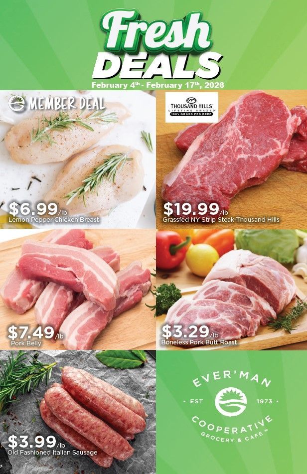 Fresh Deals Flyer Featuring Meat Products