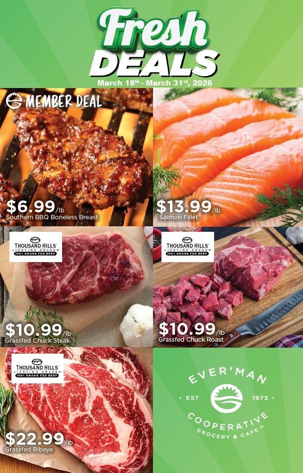 Fresh Deals Flyer Featuring Meat Products