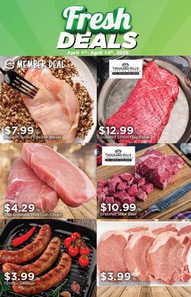 Fresh Deals Flyer Featuring Meat Products