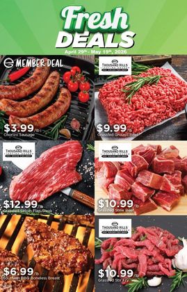 Fresh Deals Flyer Featuring Meat Products