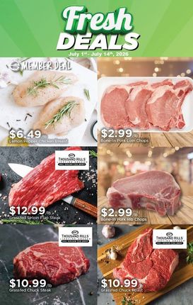 Fresh Deals Flyer Featuring Meat Products