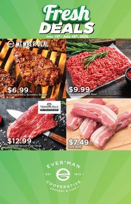 Fresh Deals Flyer Featuring Meat Products