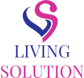 living solution logo with initials forming a heart
