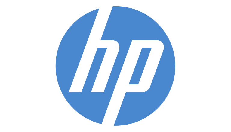 HP logo: White 