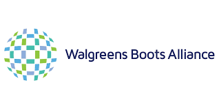 Walgreens Boots Alliance logo: a globe made of colored squares next to the words Walgreens Boots Alliance.