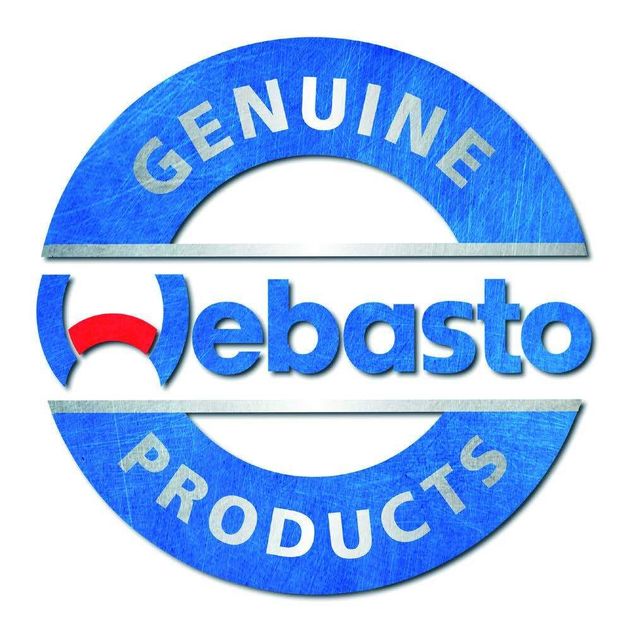 A webasto logo that says genuine products on it