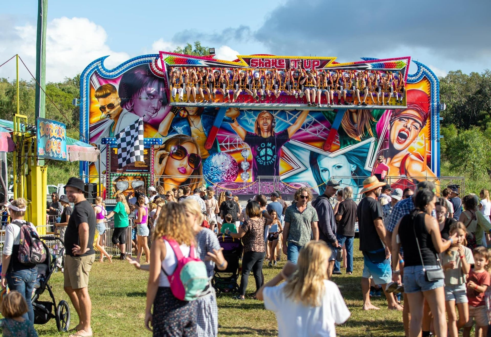 A Pink and Blue Inflatable Slide — Fun Time Amusements in Gracemere, QLD