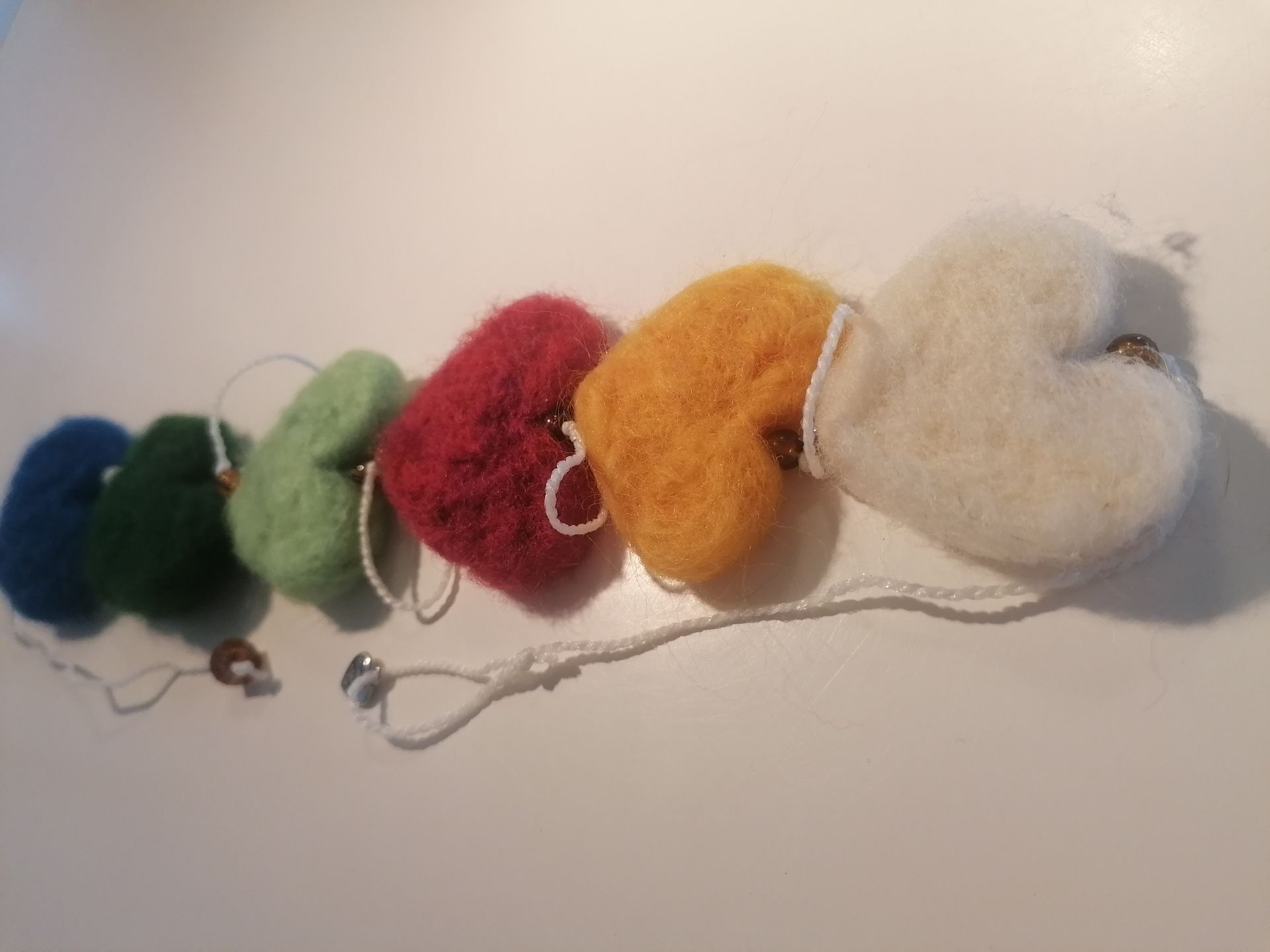 wol, ornament, regenboog, versiering, ornament, hanger, decoratie, zielenzus,