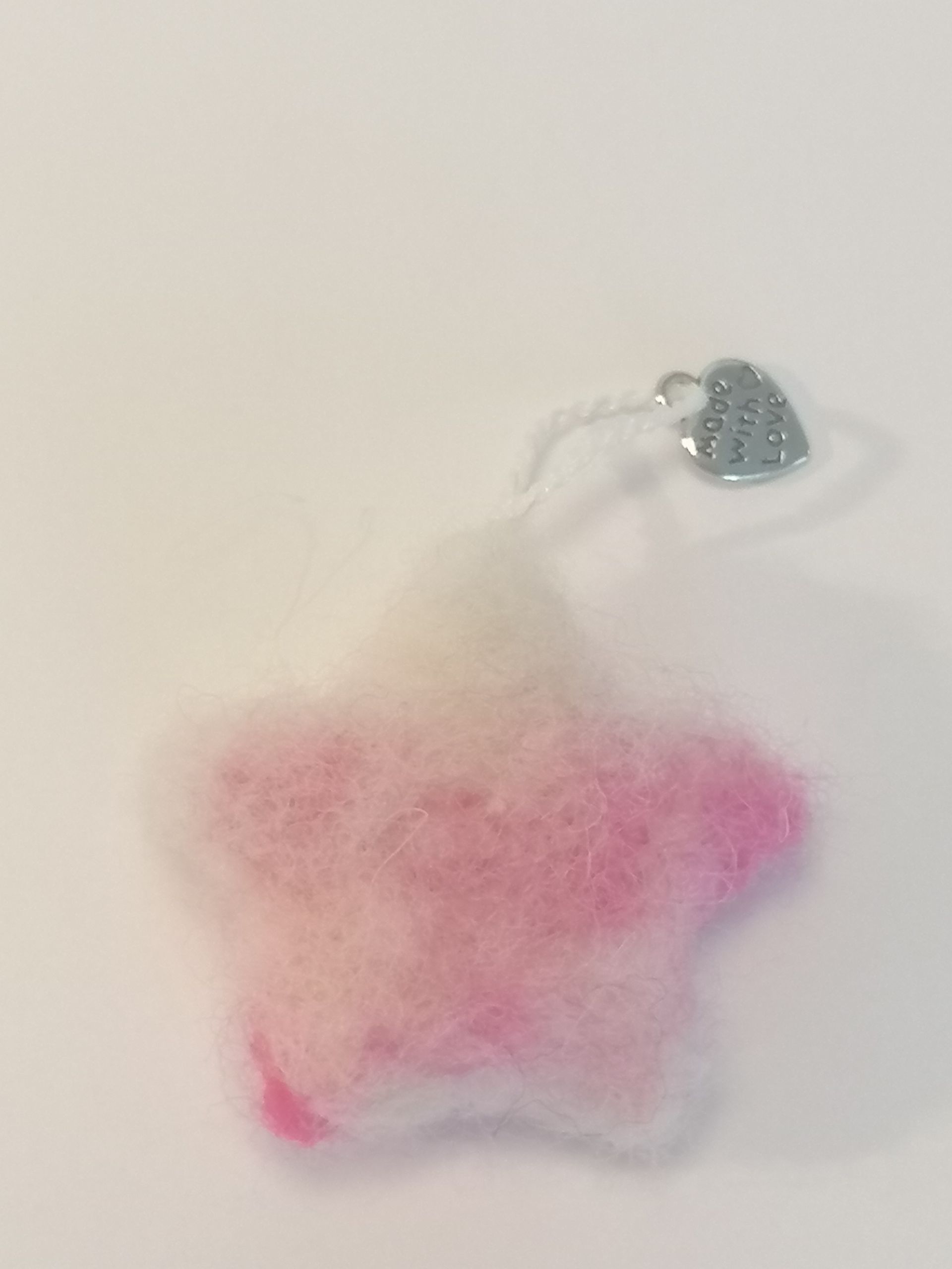 wol, ornament, groen, blauw, roze, oranje, ster, versiering, hanger, wit, versiering,