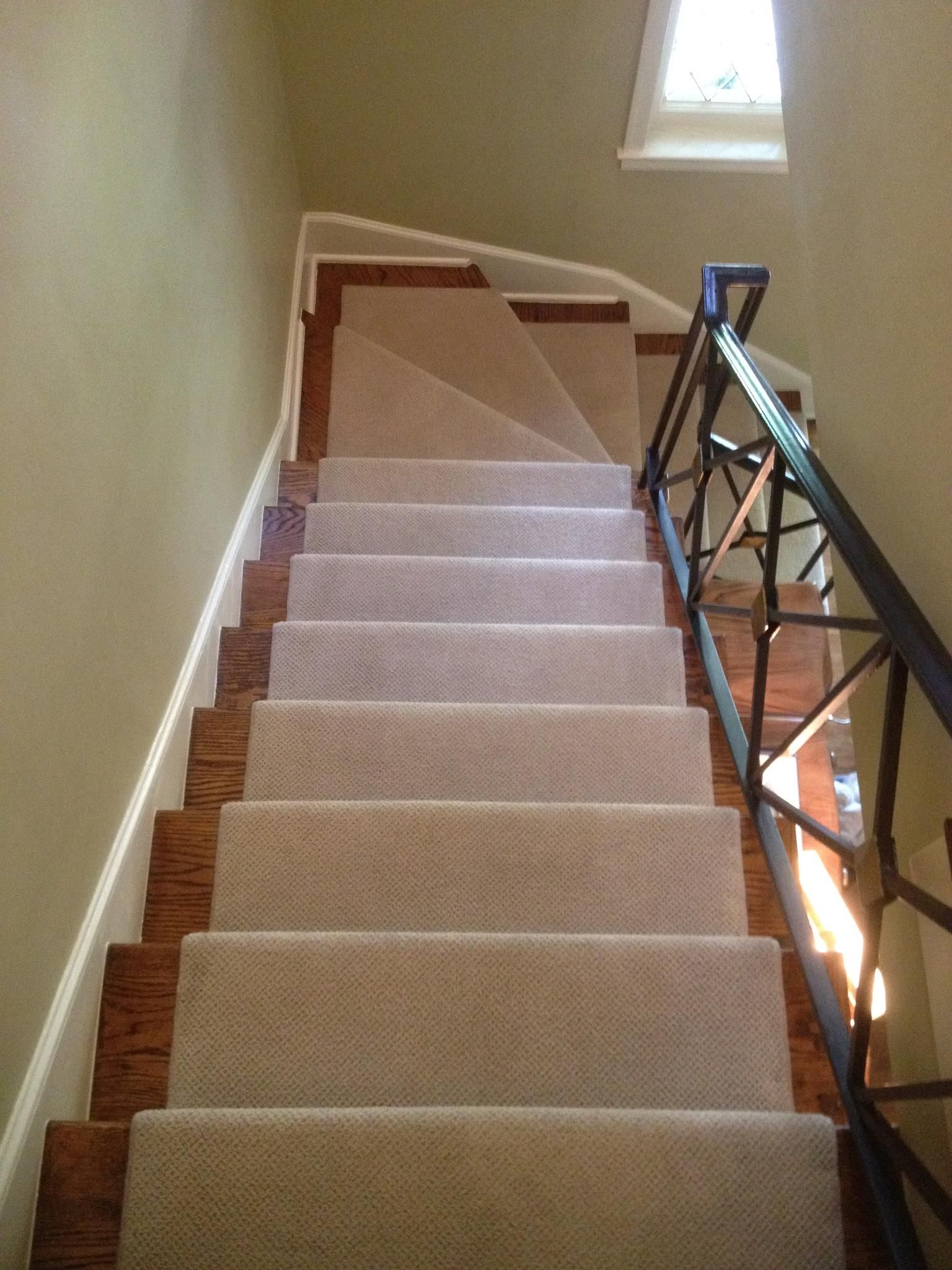 Carpet Master of Tulsa - A set of stairs with a carpet on the steps