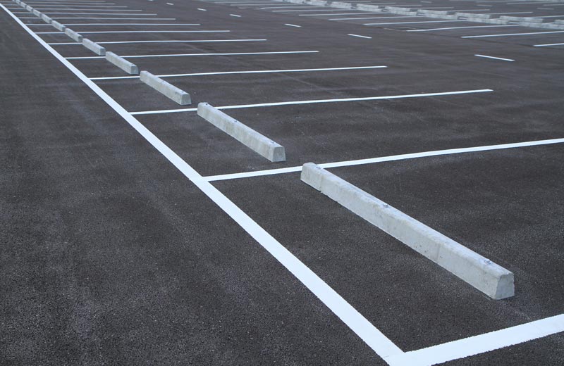 line marking on asphalt