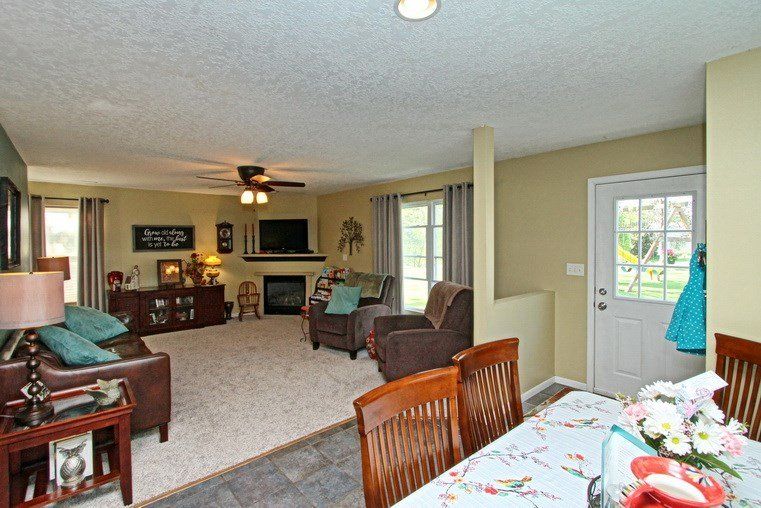 dining and living area