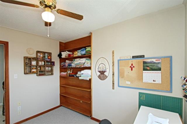 closet with a fan