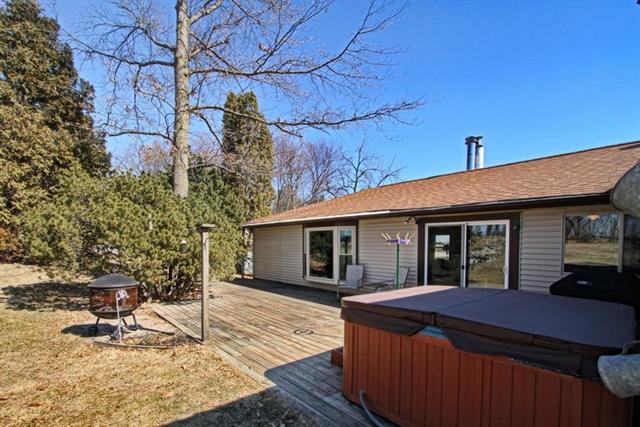 backyard of the house