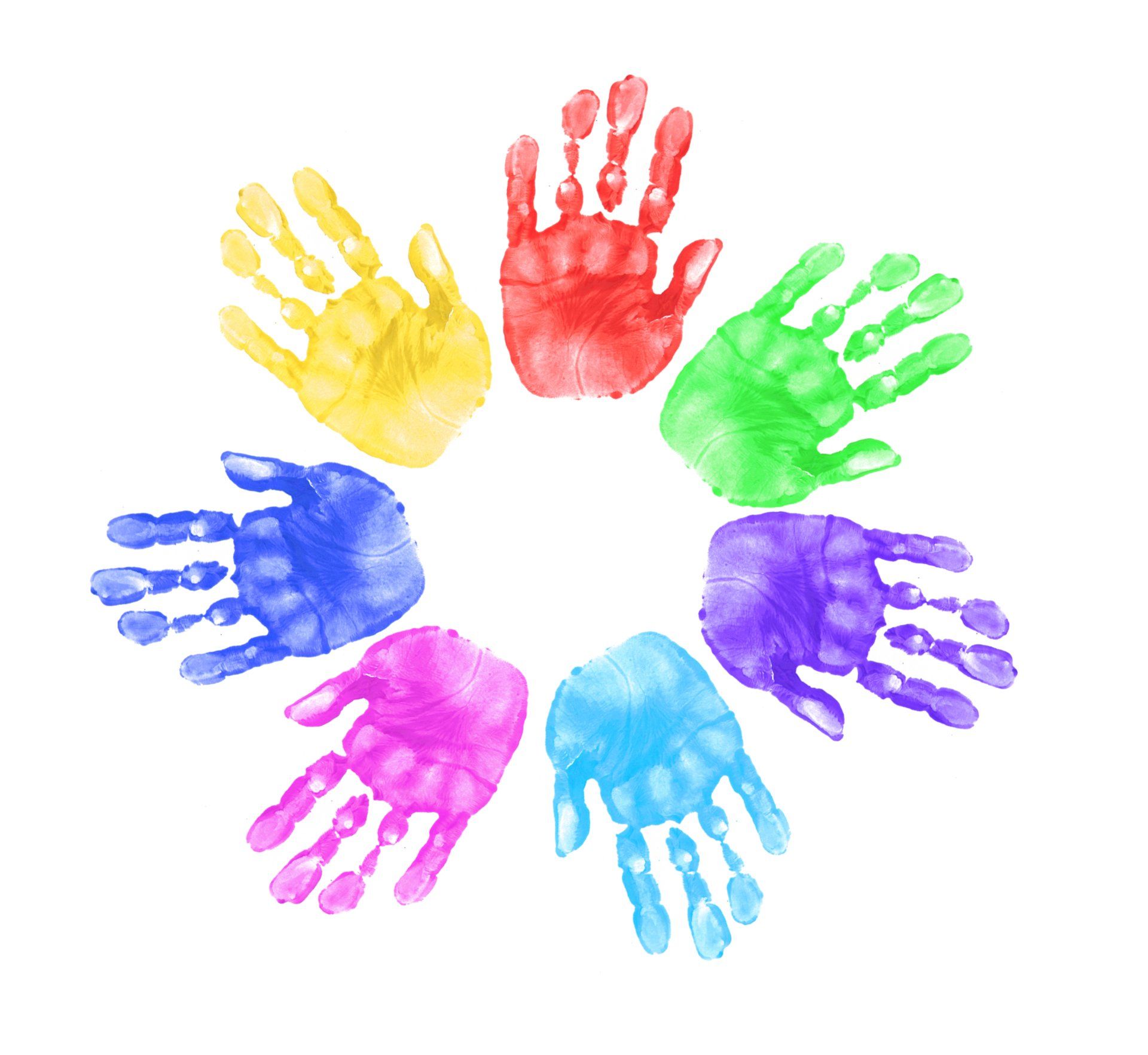 Preschool — Hand Painting by Children in Escondido, CA Preschool — Hand Painting by Children in Escondido, CA