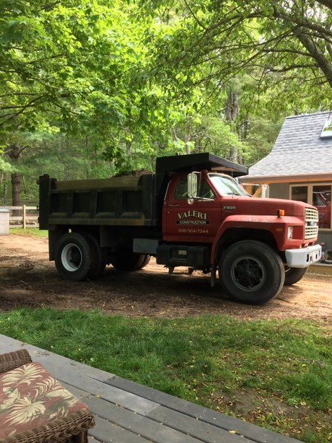 Red Valeri Truck — Pocasset, MA — Valeri Construction