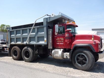 Red Dump Truck — Pocasset, MA — Valeri Construction