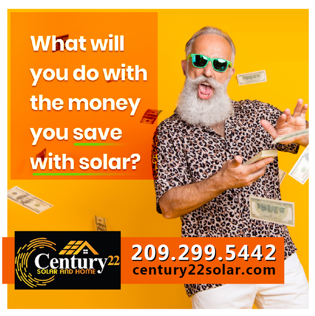 A man with a beard is holding a cell phone and money is falling around him