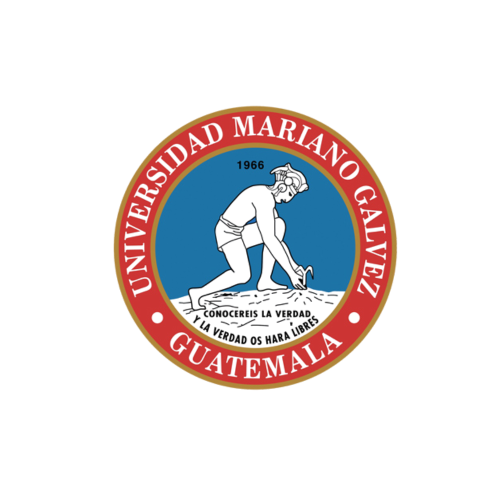 A logo for universidad mariano galvez guatemala
