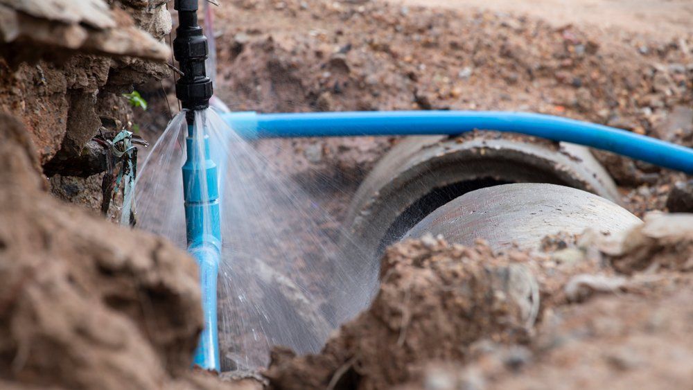 A pipe needing sewer line excavation services in East Peoria, IL
