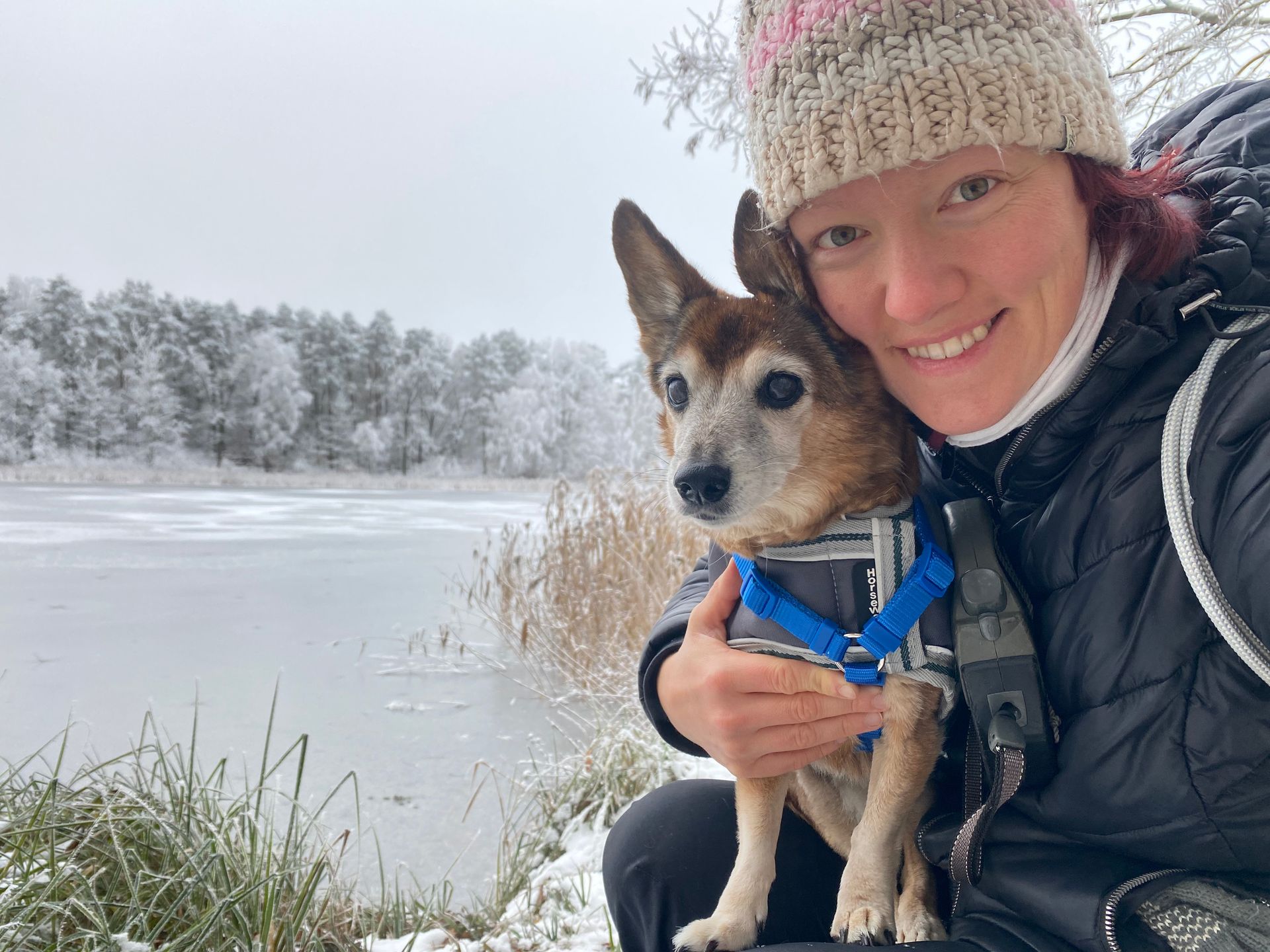 Gesundheitsberaterin Katja mit Hund
