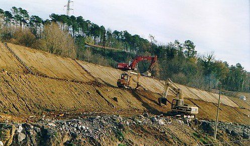 sbancamento per realizzazione strada