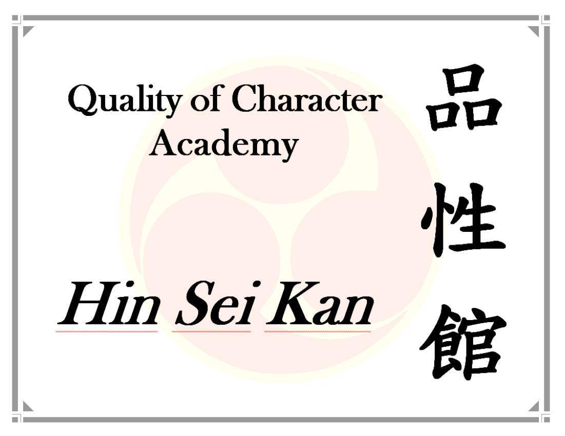 Quality of Character
