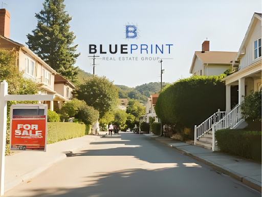 Street lined with houses, 