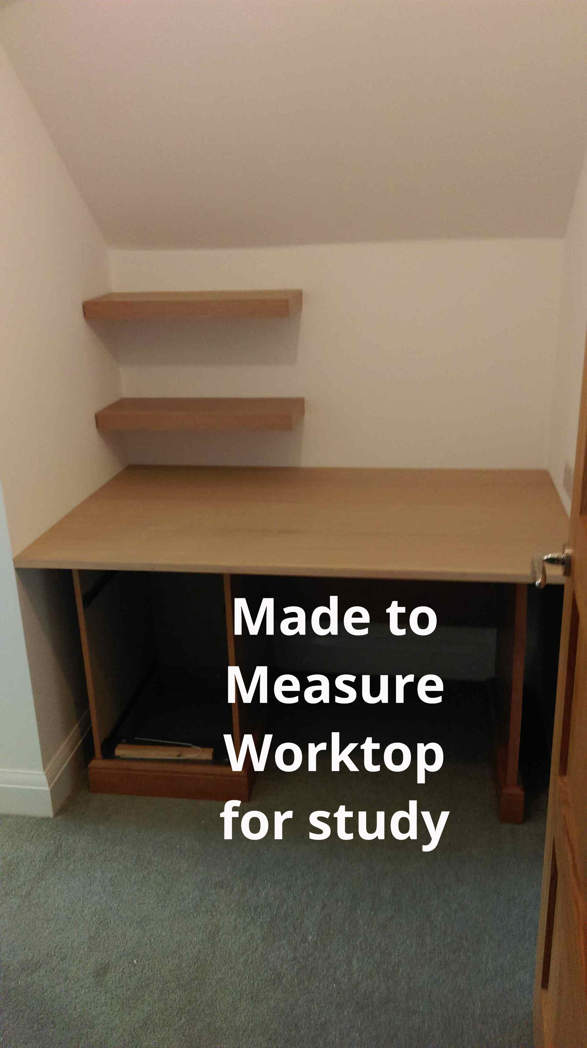 New Worktop made for a Study.